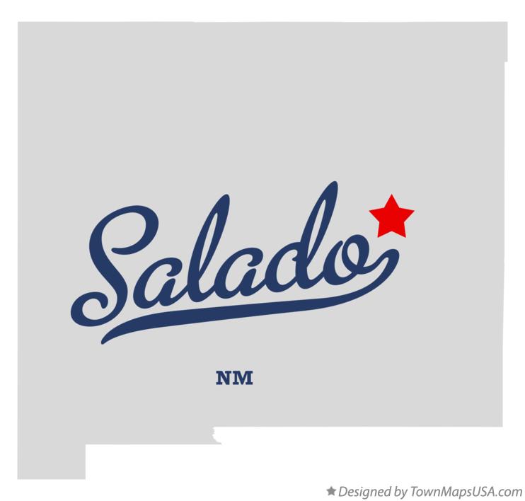 Map of Salado New Mexico NM