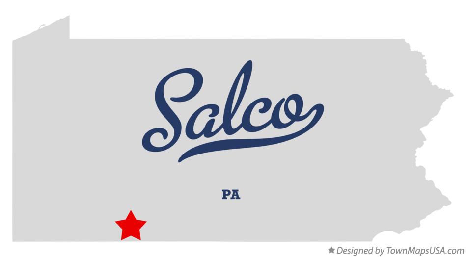Map of Salco Pennsylvania PA