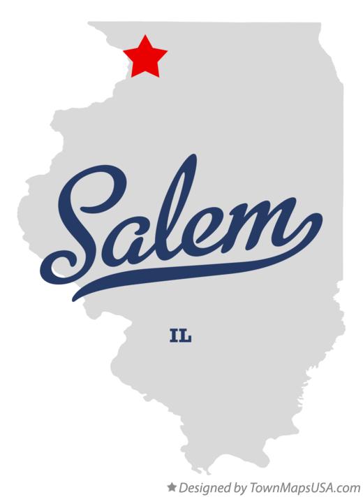 Map of Salem Illinois IL