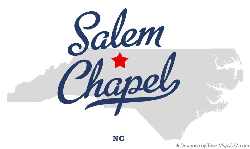 Map of Salem Chapel North Carolina NC