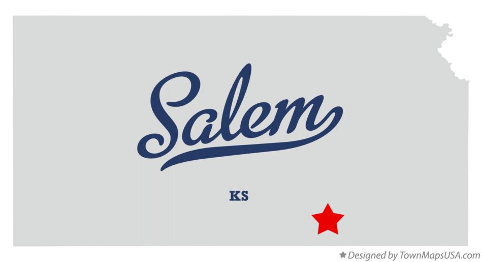 Map of Salem Kansas KS
