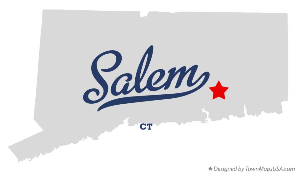 Map of Salem Connecticut CT