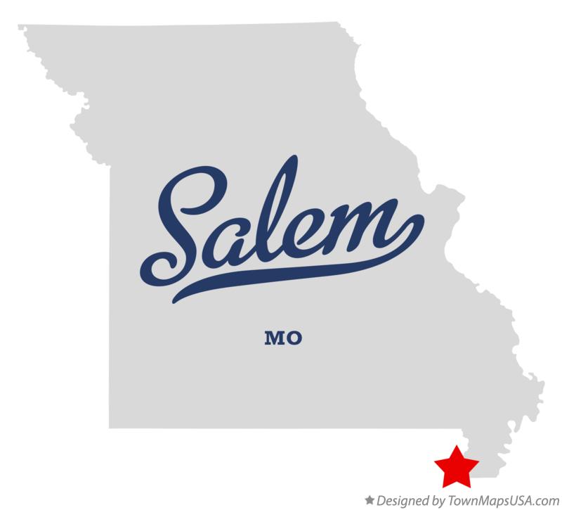 Map of Salem Missouri MO