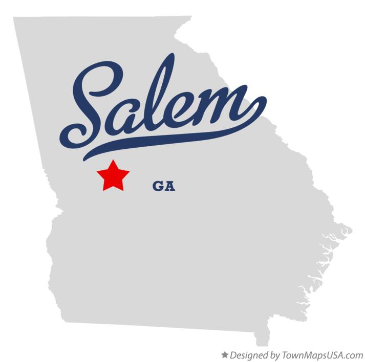 Map of Salem Georgia GA