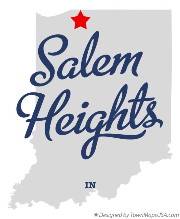 Map of Salem Heights Indiana IN