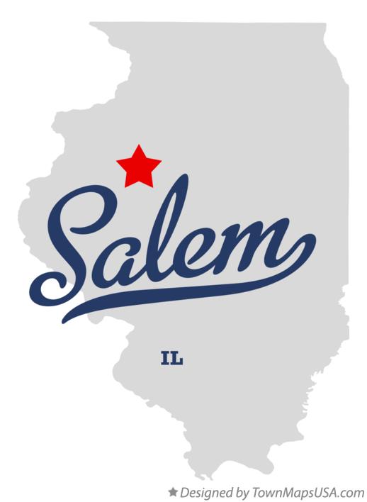 Map of Salem Illinois IL