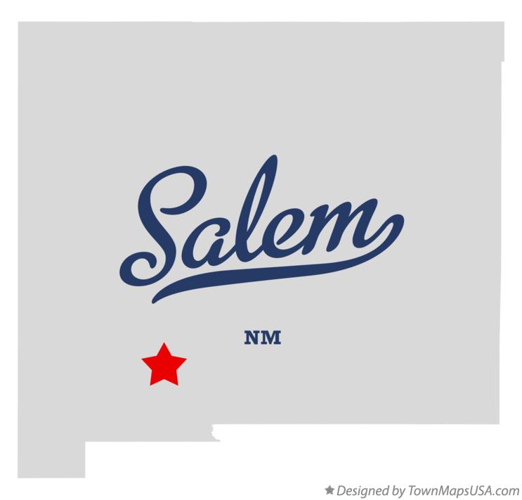 Map of Salem New Mexico NM