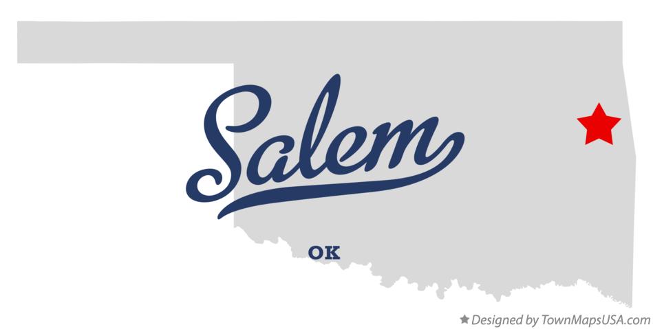 Map of Salem Oklahoma OK