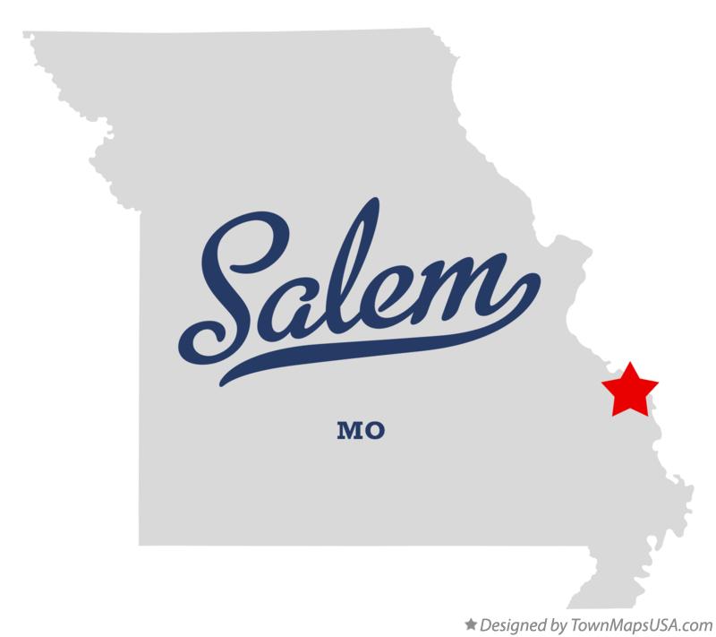 Map of Salem Missouri MO