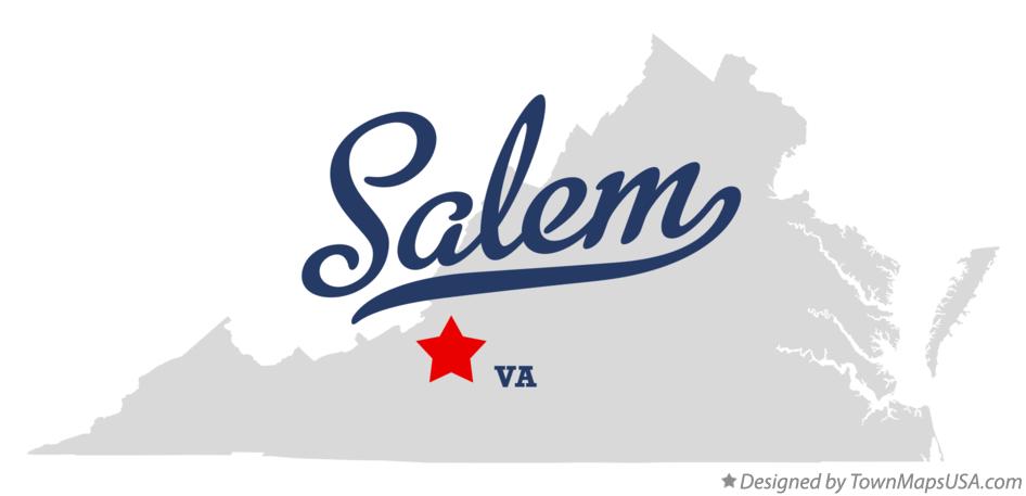 Map of Salem Virginia VA