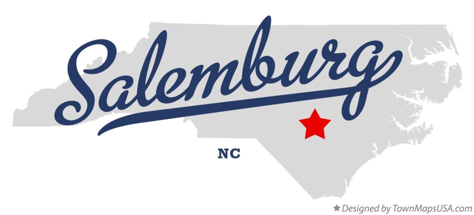 Map of Salemburg North Carolina NC