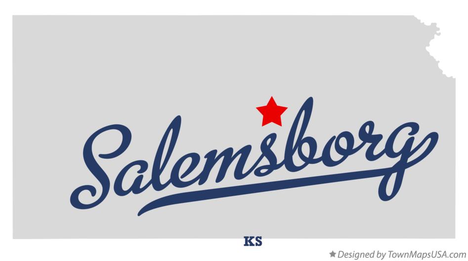 Map of Salemsborg Kansas KS