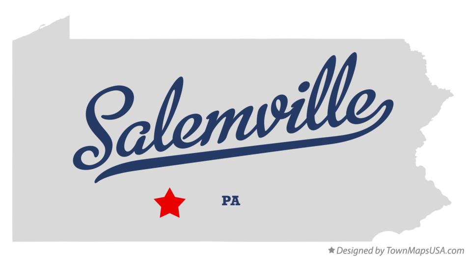 Map of Salemville Pennsylvania PA