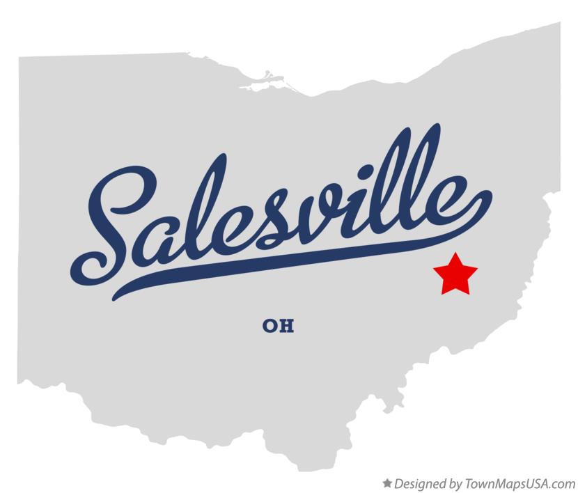 Map of Salesville Ohio OH