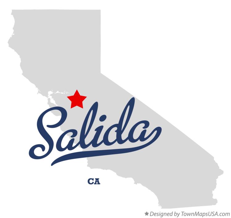Map of Salida California CA