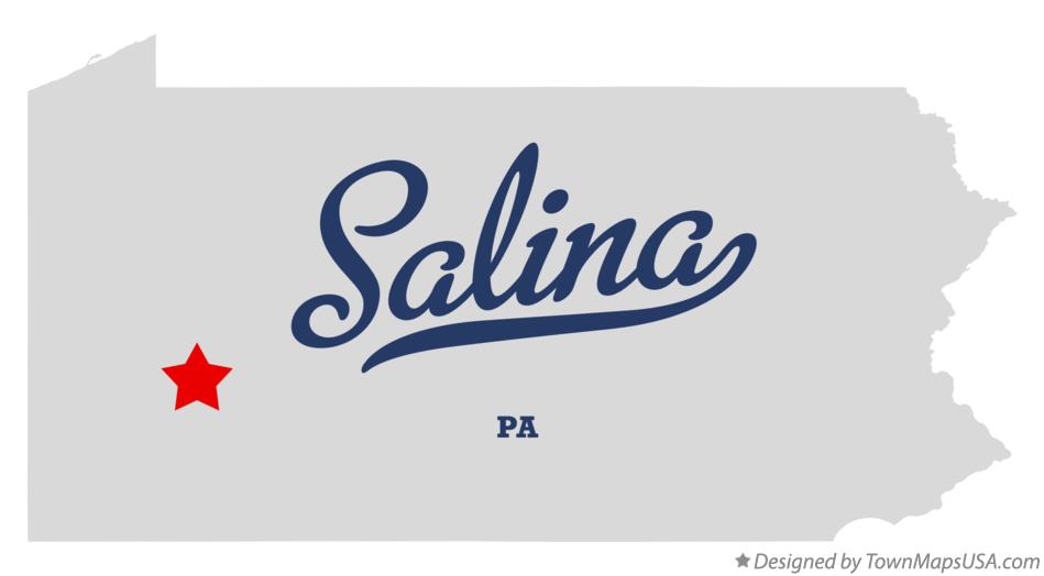 Map of Salina Pennsylvania PA