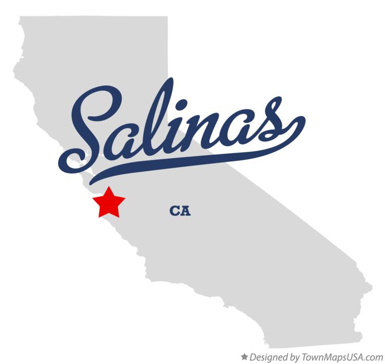 Map of Salinas California CA