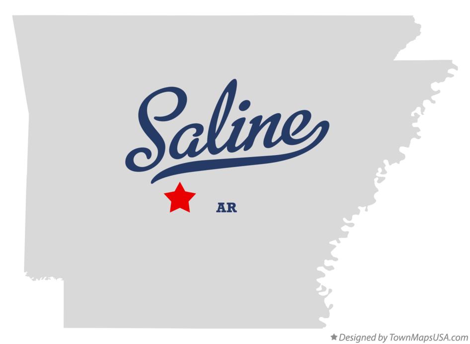 Map of Saline Arkansas AR