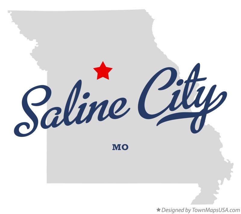 Map of Saline City Missouri MO