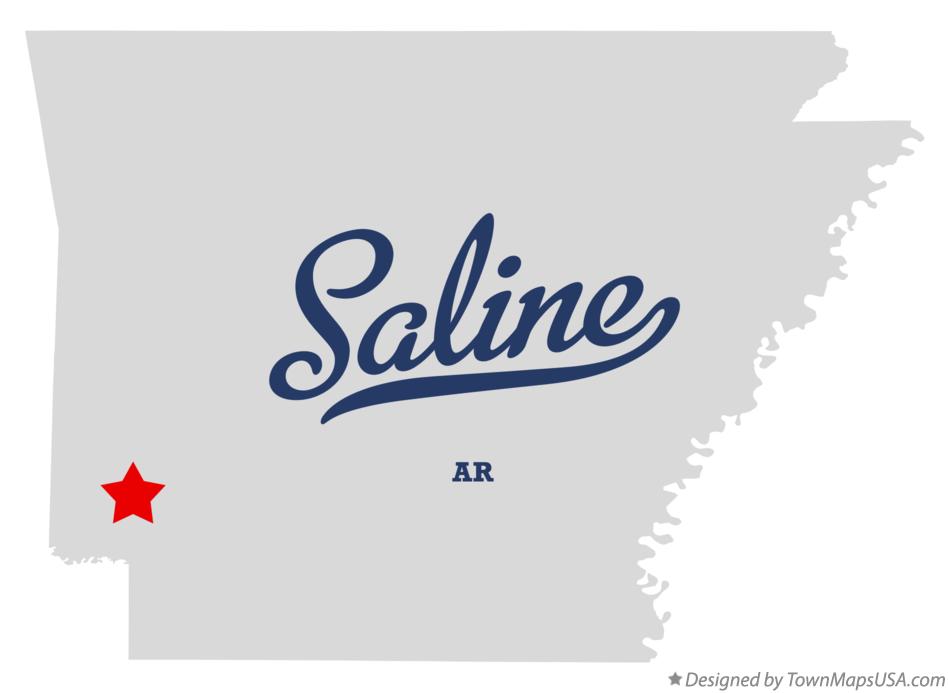Map of Saline Arkansas AR