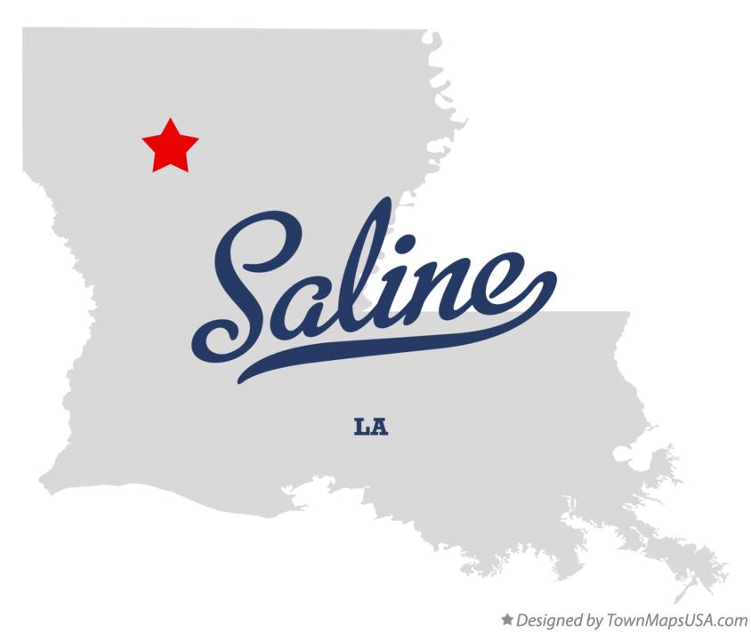 Map of Saline Louisiana LA