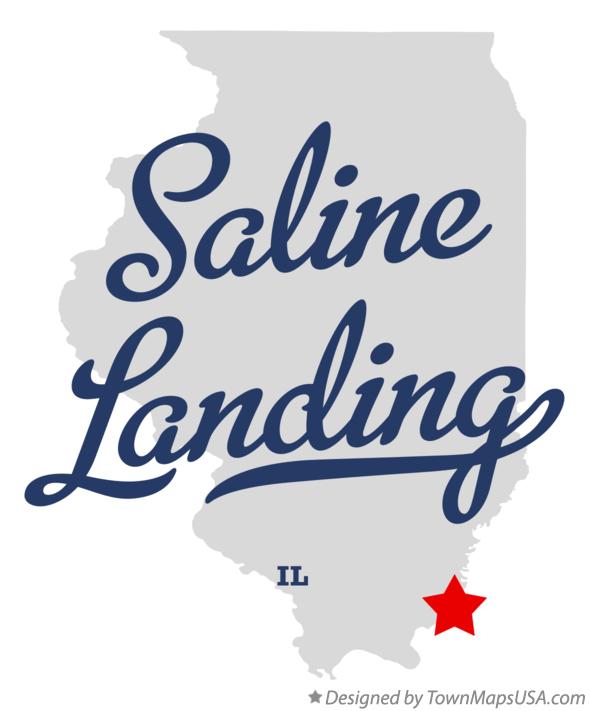 Map of Saline Landing Illinois IL