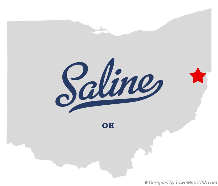 Map of Saline Ohio OH