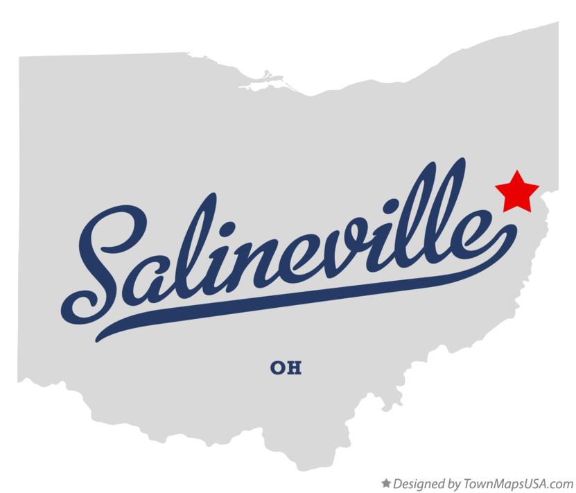 Map of Salineville Ohio OH
