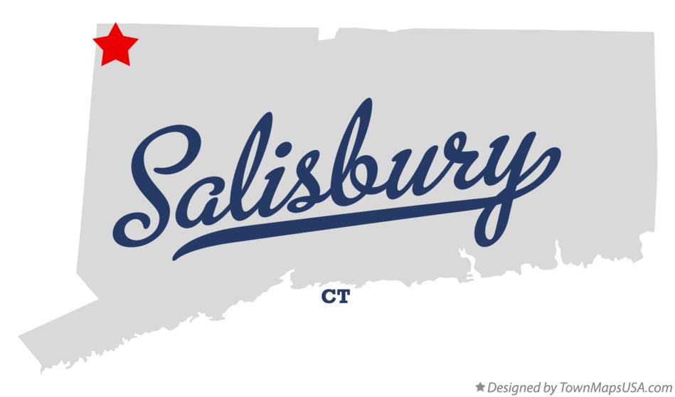 Map of Salisbury Connecticut CT