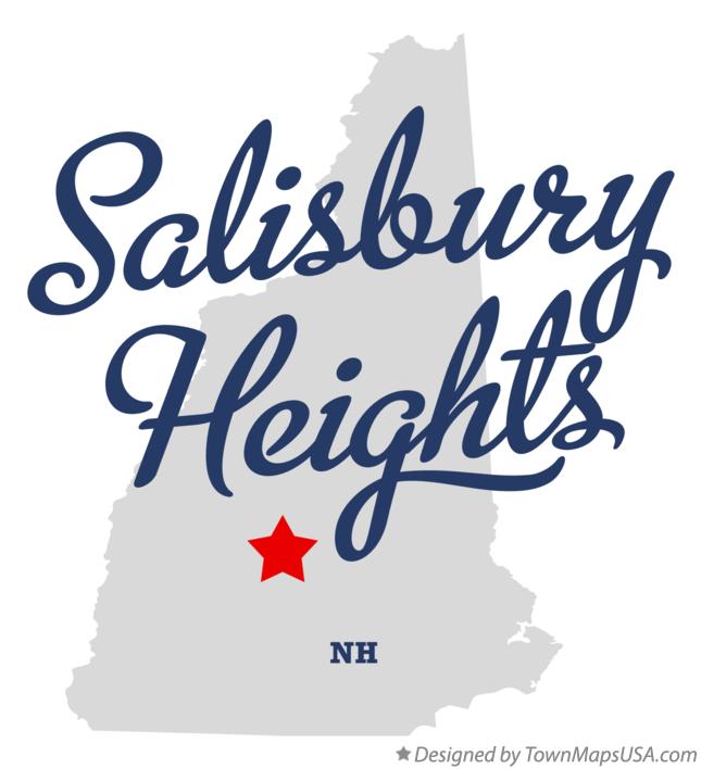 Map of Salisbury Heights New Hampshire NH