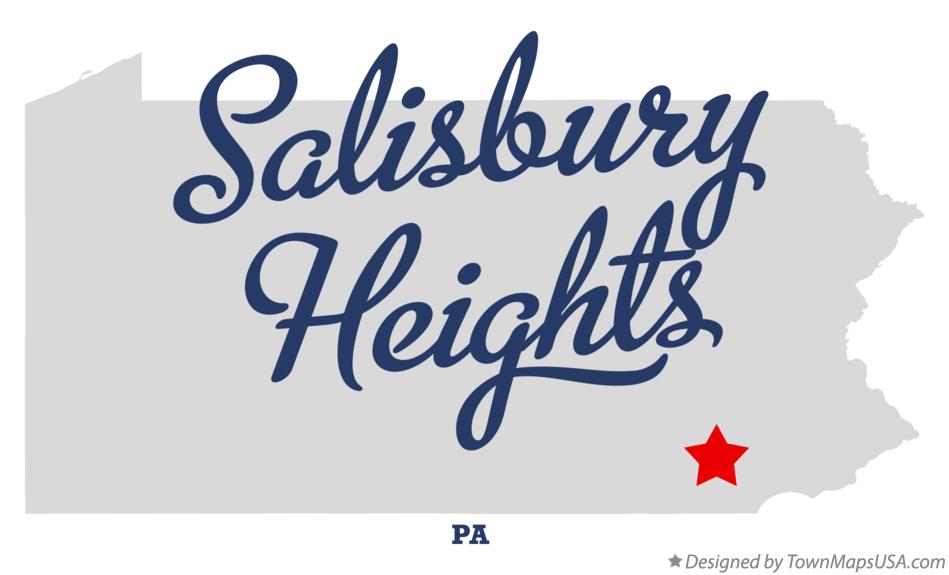 Map of Salisbury Heights Pennsylvania PA