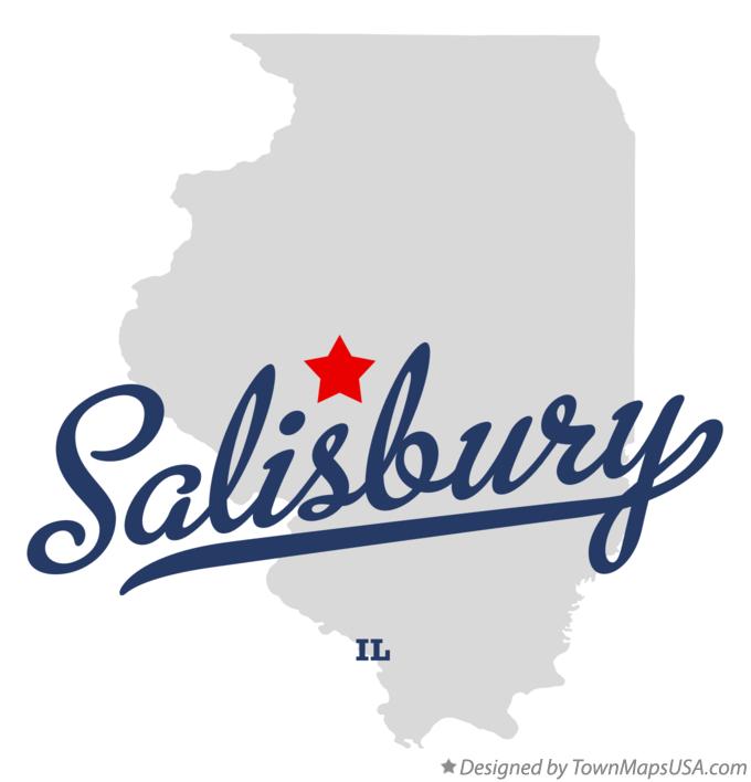 Map of Salisbury Illinois IL