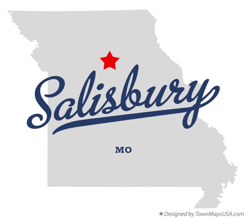 Map of Salisbury Missouri MO