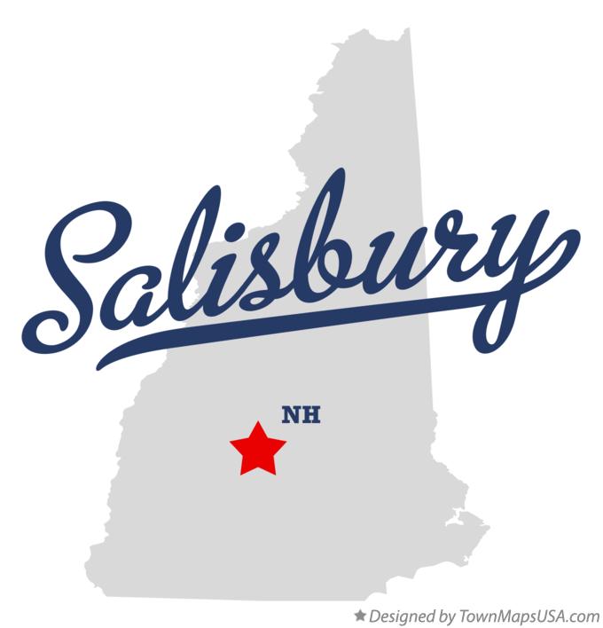 Map of Salisbury New Hampshire NH