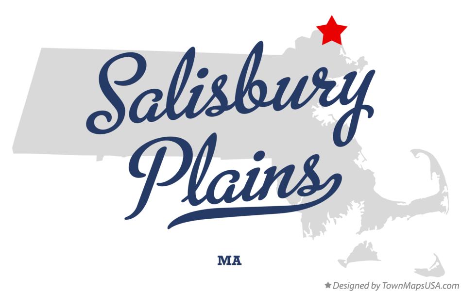 Map of Salisbury Plains Massachusetts MA