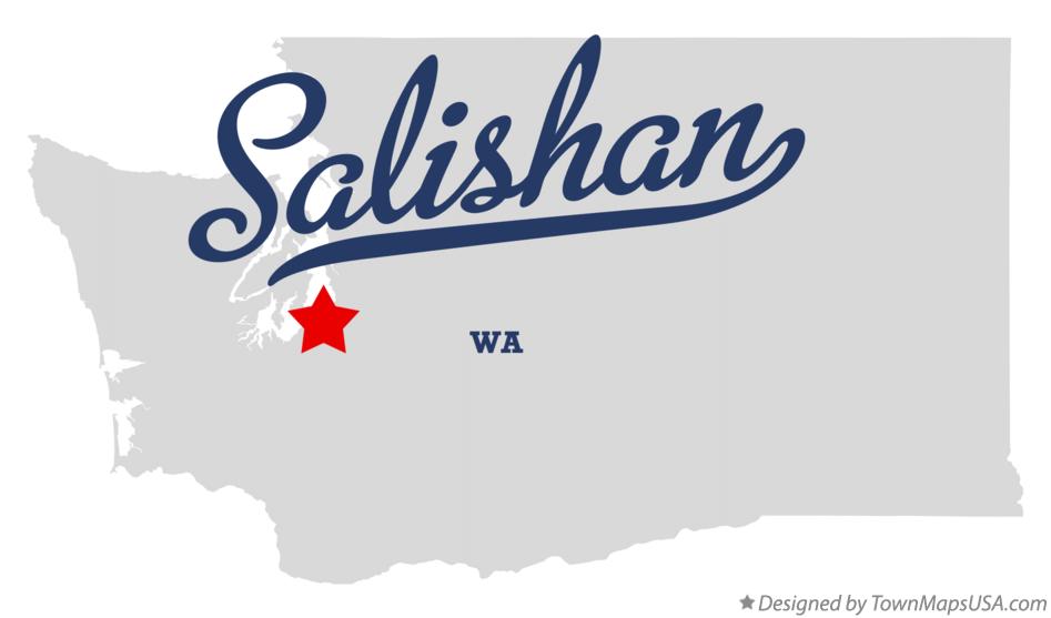 Map of Salishan Washington WA