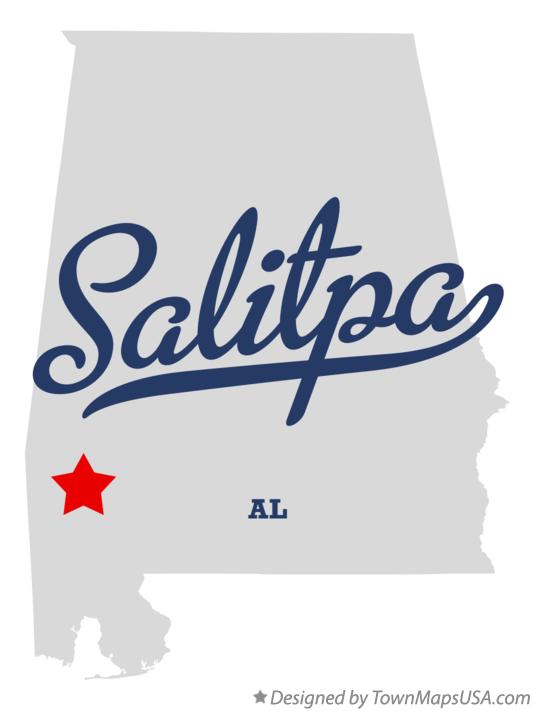 Map of Salitpa Alabama AL