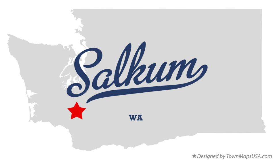 Map of Salkum Washington WA