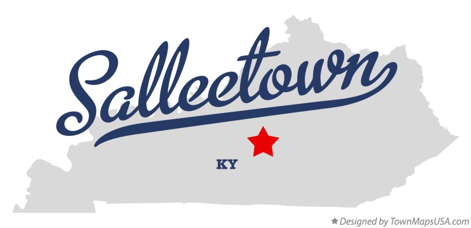 Map of Salleetown Kentucky KY