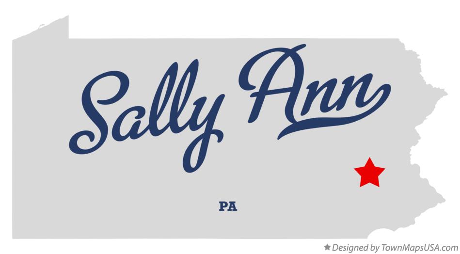 Map of Sally Ann Pennsylvania PA