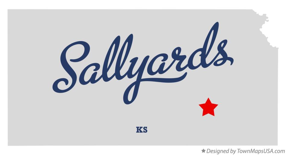 Map of Sallyards Kansas KS