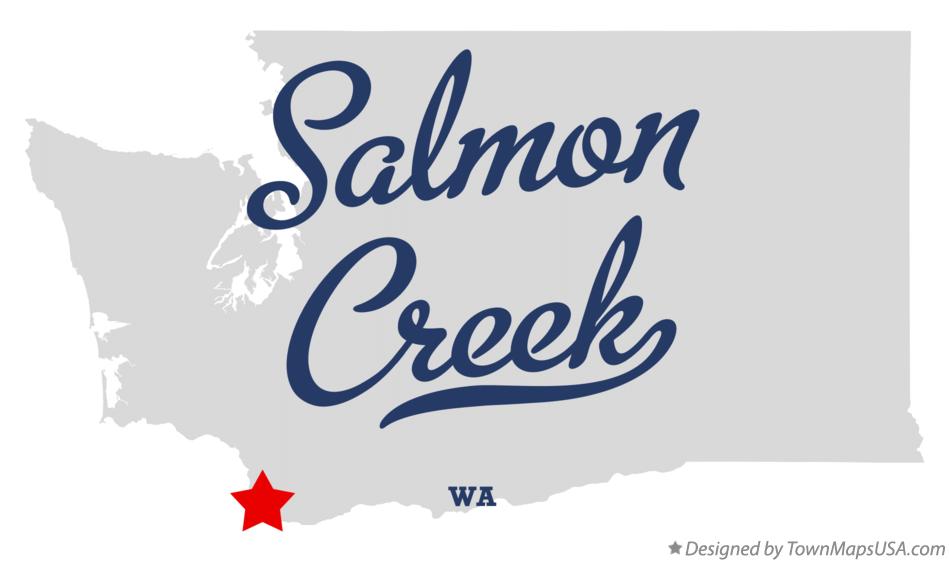 Map of Salmon Creek Washington WA
