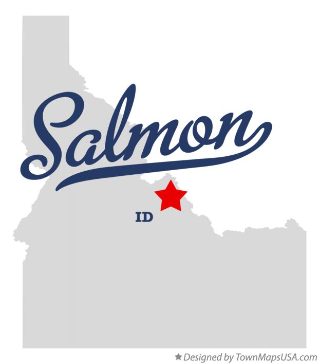 Map of Salmon Idaho ID