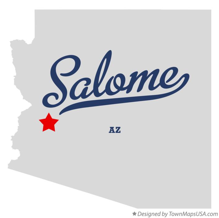 Map of Salome Arizona AZ