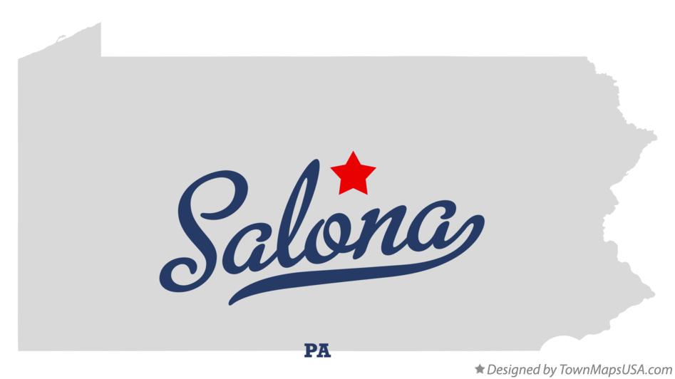 Map of Salona Pennsylvania PA