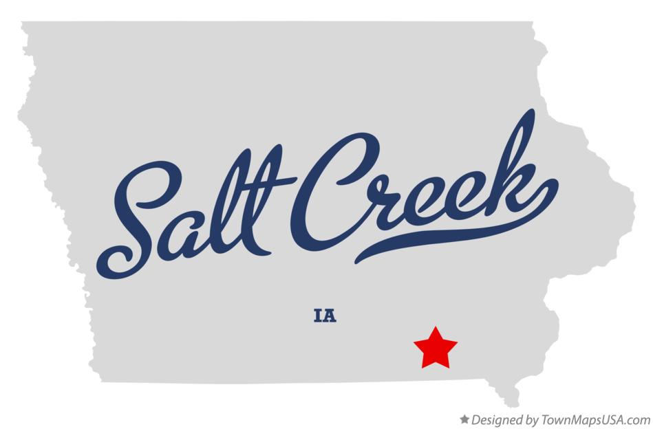 Map of Salt Creek Iowa IA