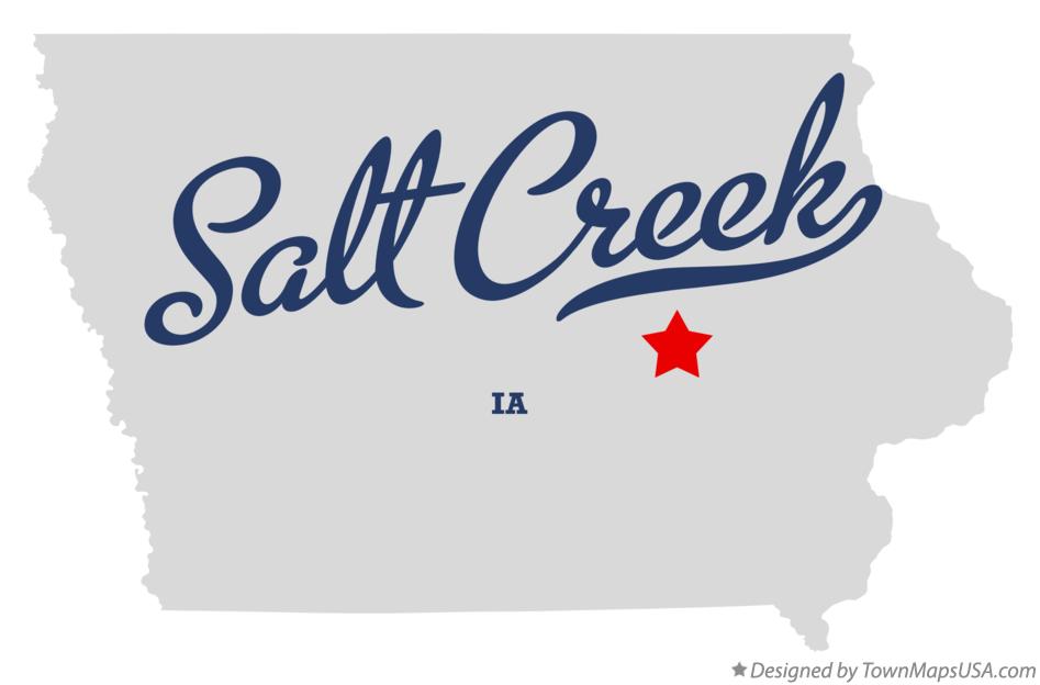 Map of Salt Creek Iowa IA