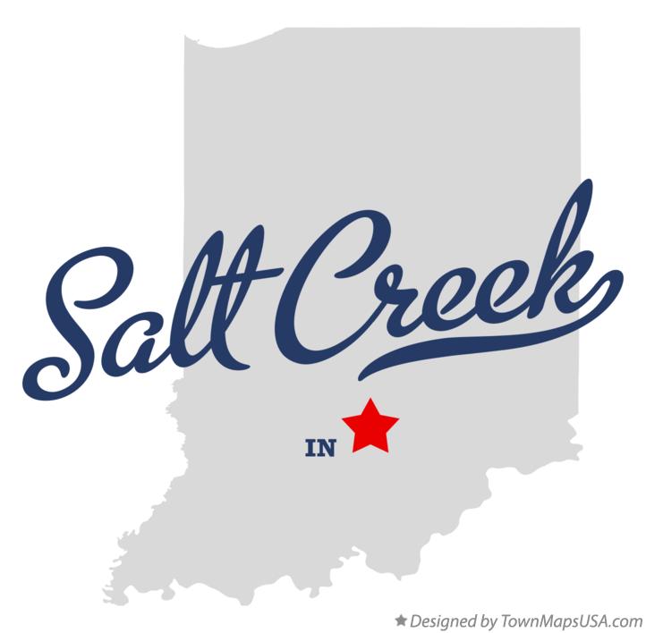 Map of Salt Creek Indiana IN