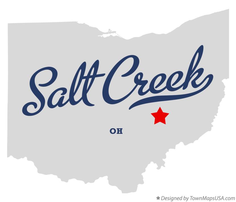 Map of Salt Creek Ohio OH