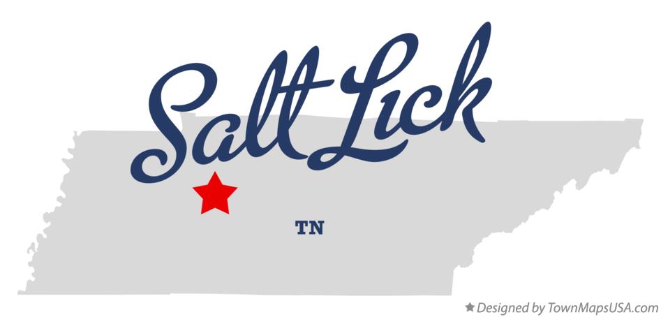 Map of Salt Lick Tennessee TN